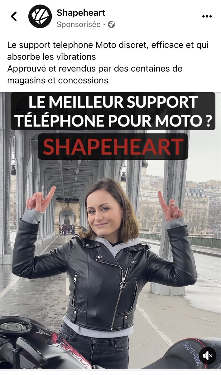 Shapeheart - Support téléphone moto