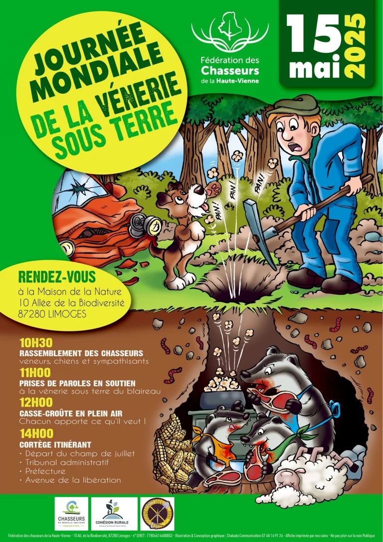 Publicité de la FEDERATION DES CHASSEURS DE LA HAUTE-VIENNE