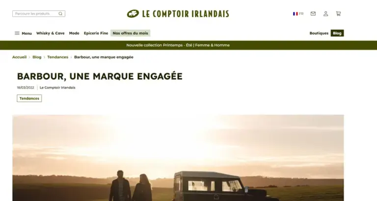 Publicité LE COMPTOIR IRLANDAIS