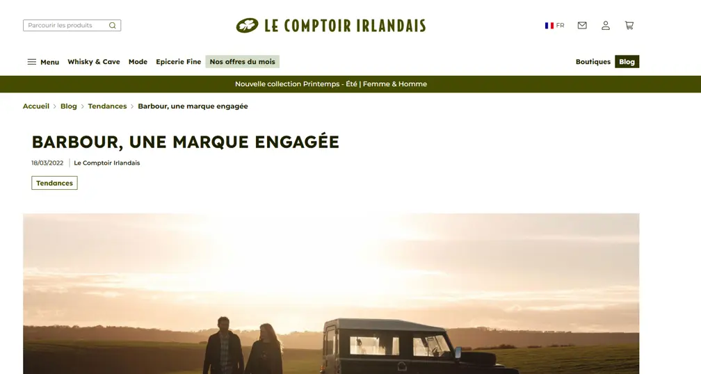 Publicité LE COMPTOIR IRLANDAIS