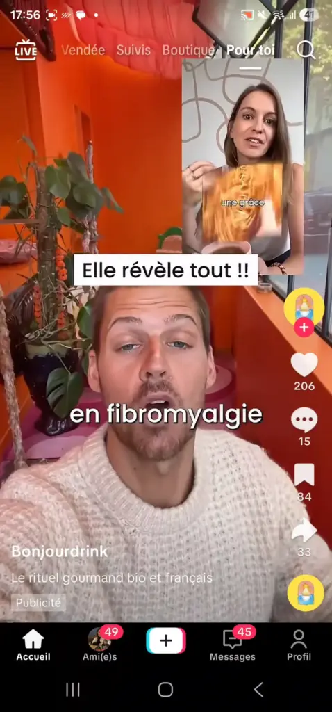 Publicité Bonjour Drink