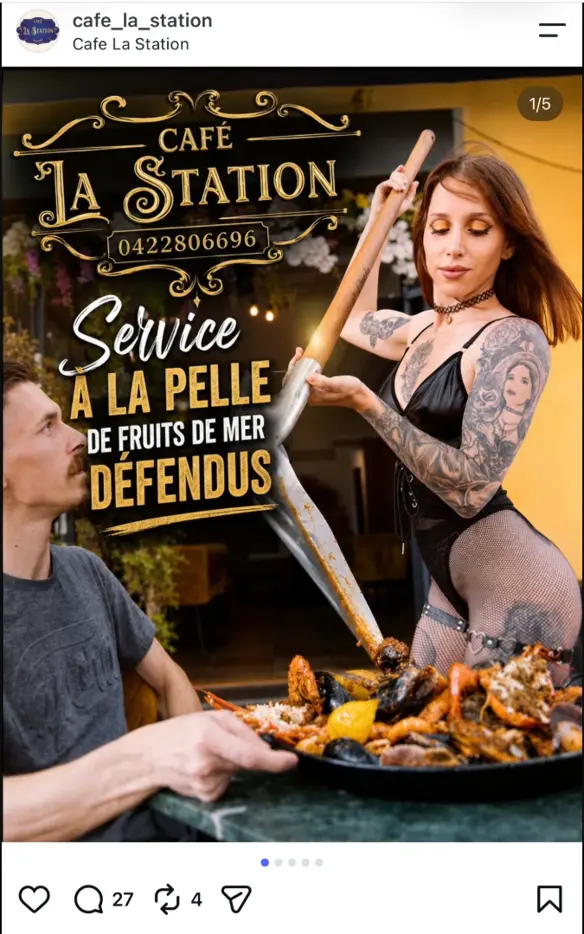 Publicité Café La Station