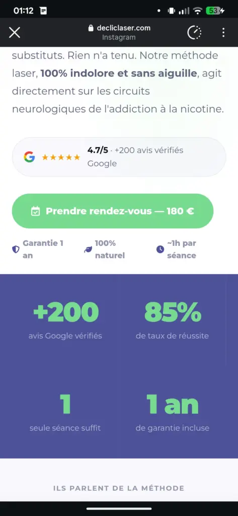 Publicité DECLIC LASER